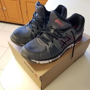 ASICS Training Mens Shoe GRY/RED